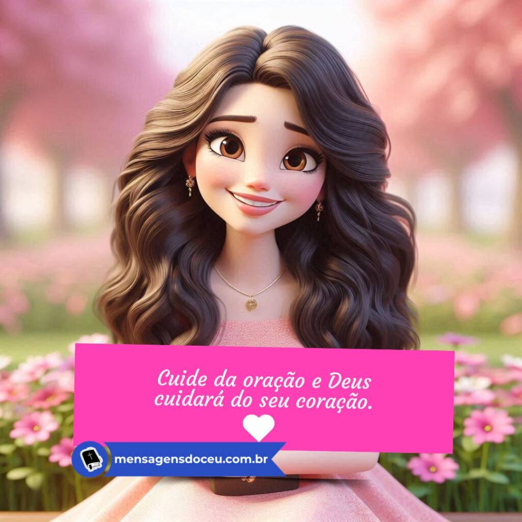 Cuide da oração e Deus cuidará do seu coração.